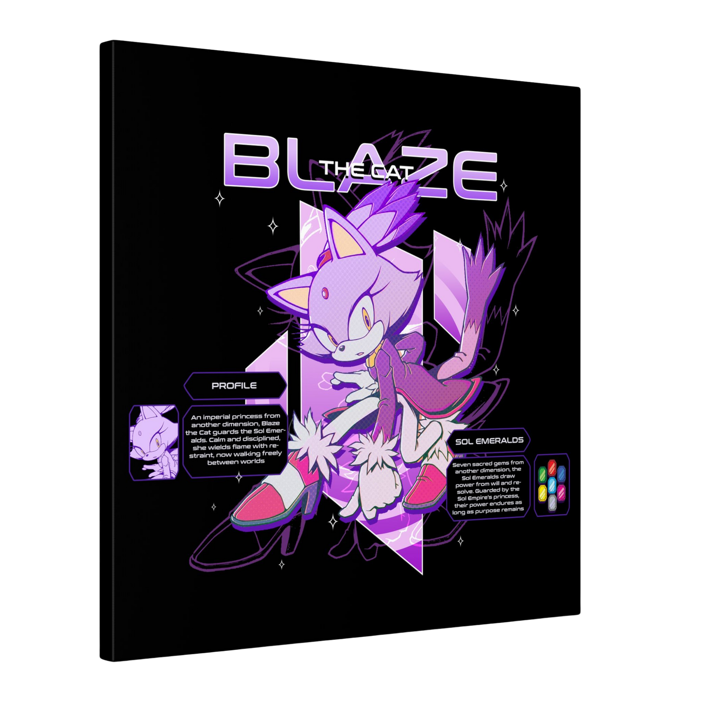 Blaze The Cat (Canvas)