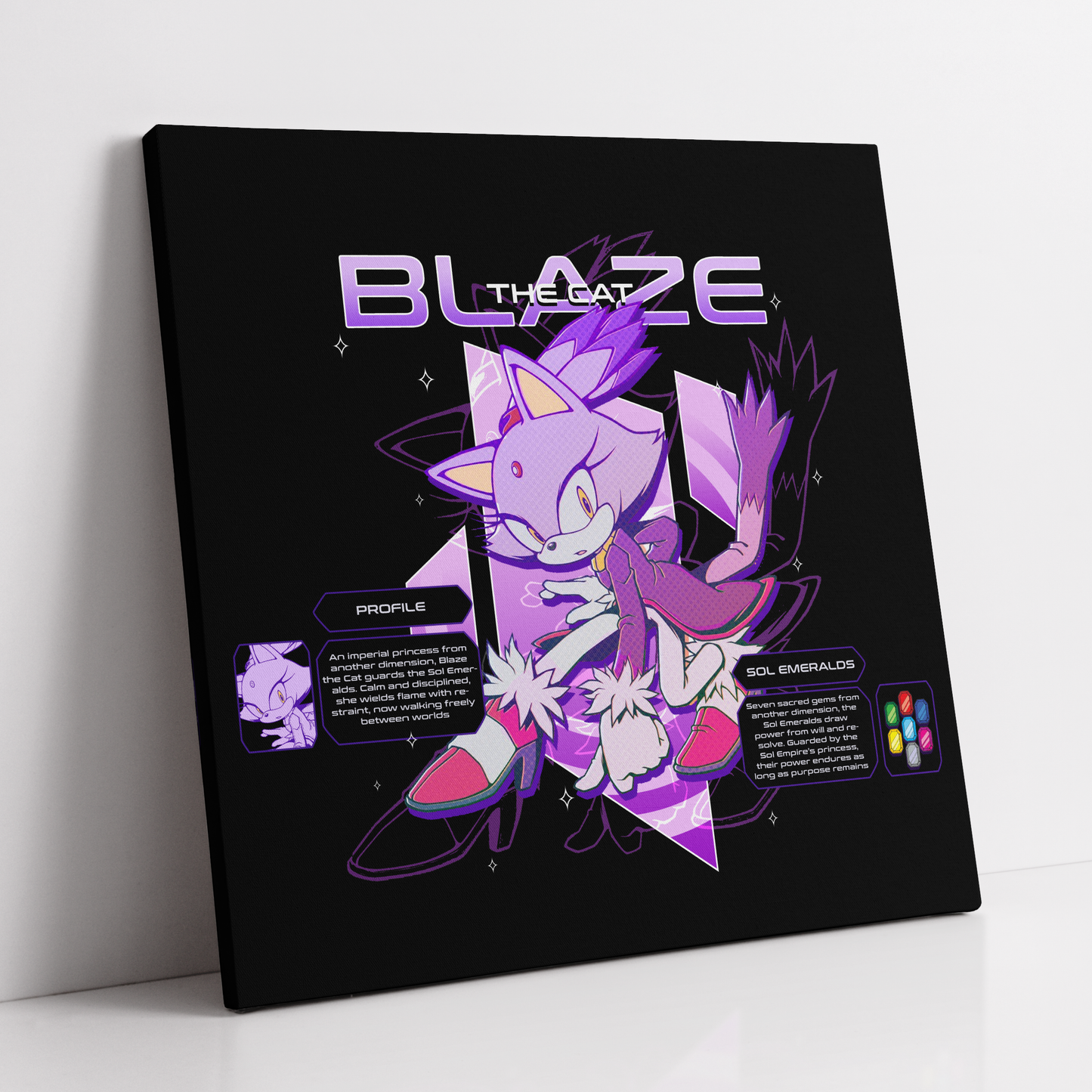 Blaze The Cat (Canvas)