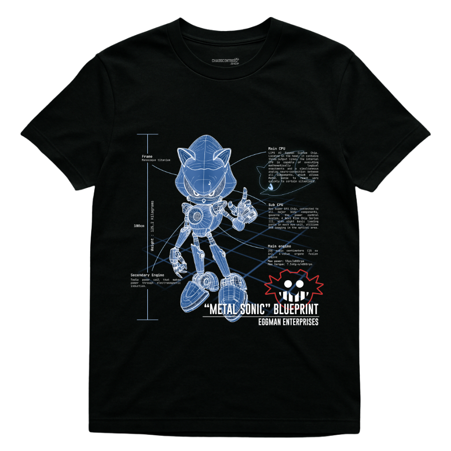 Metal Sonic Blueprint (Shirt)